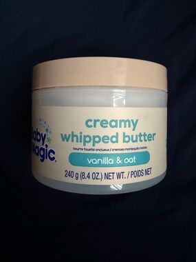 (1) Baby Magic Creamy Whipped Butter - Vanilla & Oat -Hypoallergenic, Non-greasy